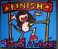Laura Jane Originals - You Are A Winner - Acrylic On Stretched Canvas