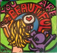 Laura Jane Originals - You Are So Beautiful - Acrylic On Pine
